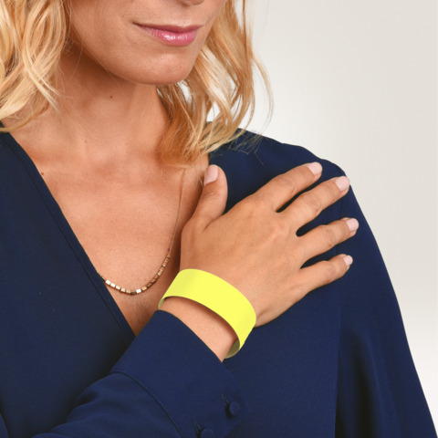 Braccialetti identificativi in Tyvek® Avery resistenti all'acqua - conf. 500 pz - giallo fluo - TYVYW-50